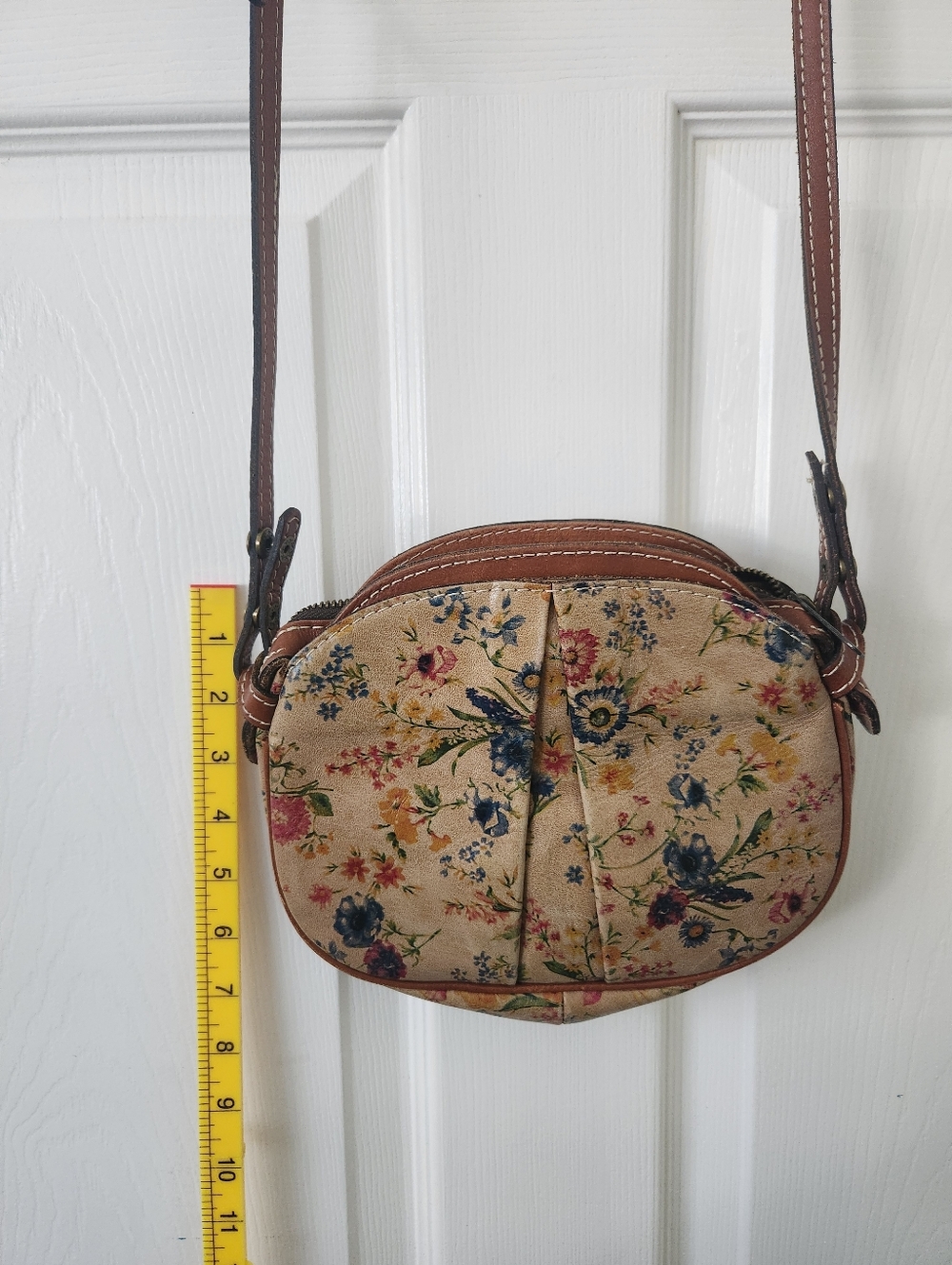 Patrisha Nash Prairie Rose Crossbody Leather Purse - Picture 8 of 10